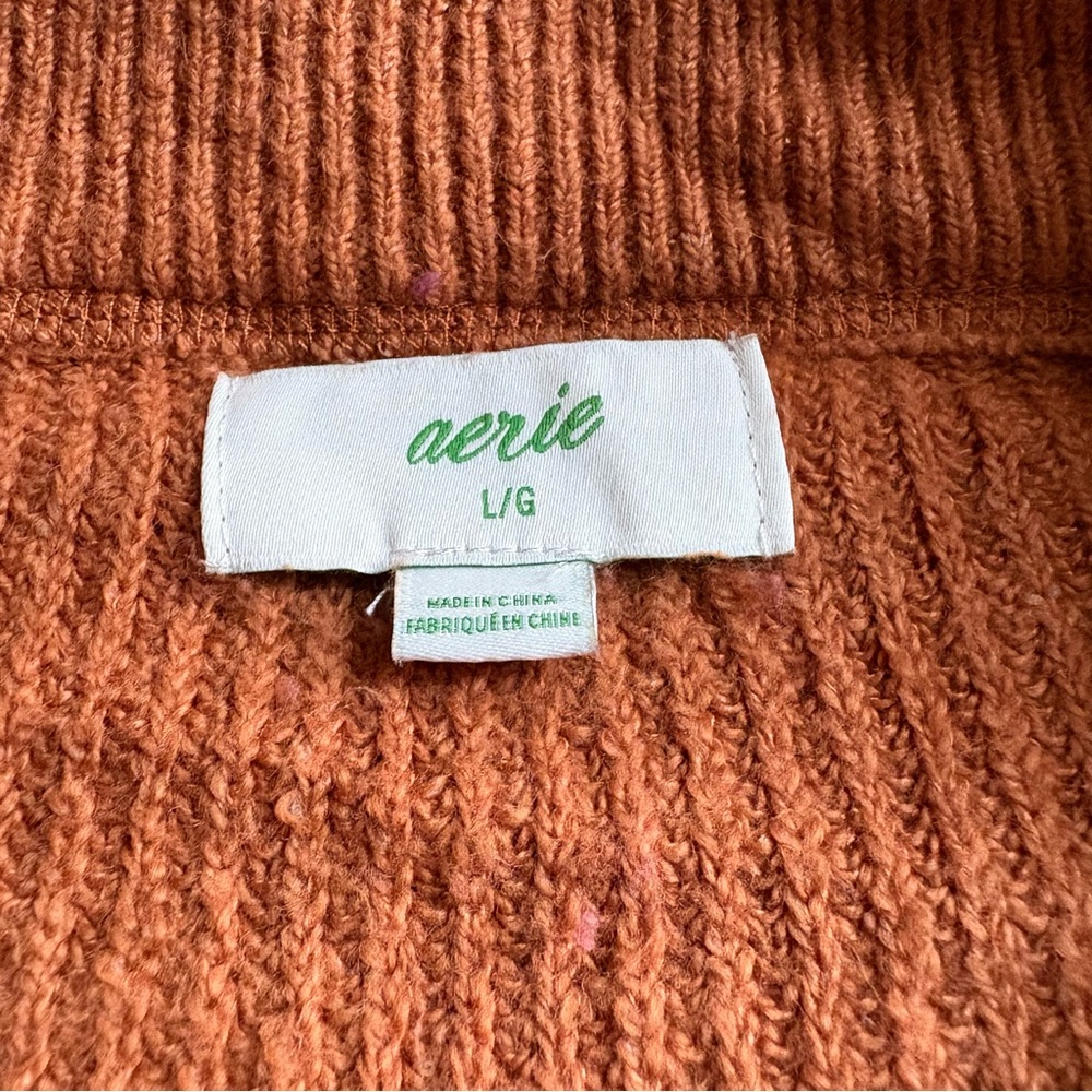 Aerie Warm Cinnamon Knit Sweater - Picture 2 of 7